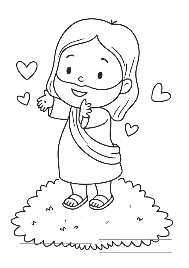 desenhos de jesus para colorir e imprimir para imprimir e colorir - imagem 2